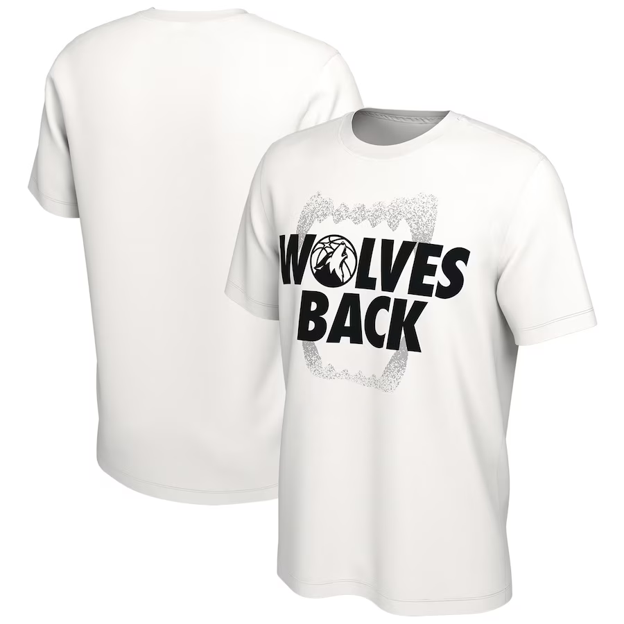 2024 NBA Minnesota Timberwolves white Tshirts